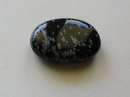Obsidienne flocon de neige polie