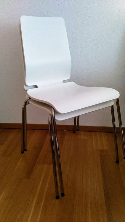 Vier stapelbare Stühle IKEA Kaufen auf Ricardo