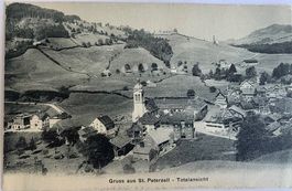 AK St. Peterzell / Gruss aus St. Peterzell mit Totalansicht