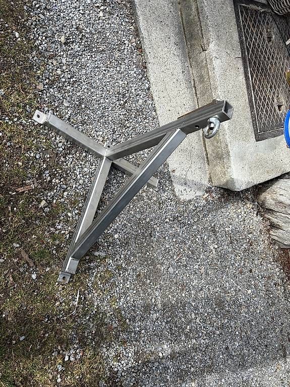 Wandhalterungen: Extrem massive Boxsackhalterung aus Chromstahl – Gebraucht aus Laupen ZH von atmagym