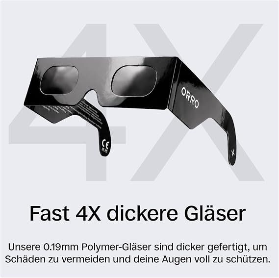 Occhiali & Lenti: ISO Sonnenfinsternis Brille - Eclipse Glasses ORRO – Nuovo e nell'imballaggio originale da Zürich venduto da depierie 3