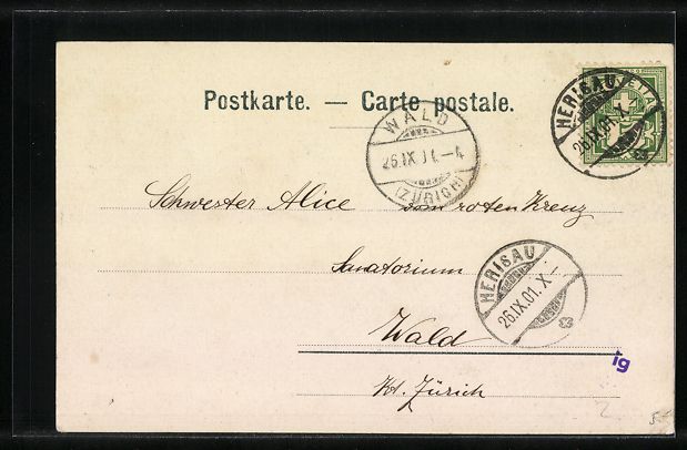 Cartoline postali: AK Herisau, Casernenstrasse mit Gasthaus – Usato da Berlin venduto da bartko-reher 1