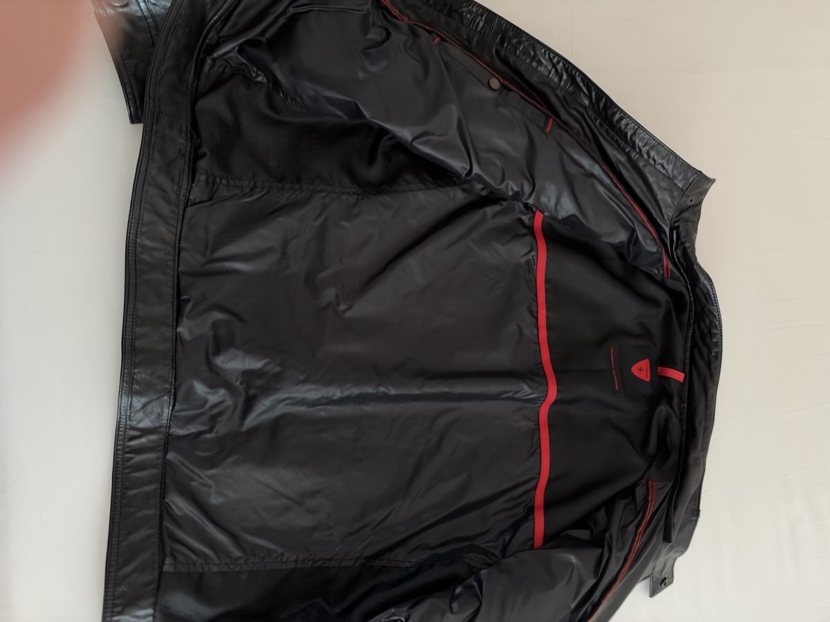 Strellson Giacche: Wunderschöne schwarze Strellson kurz Lederjacke – Usato da Basel venduto da WolfMArlow 2