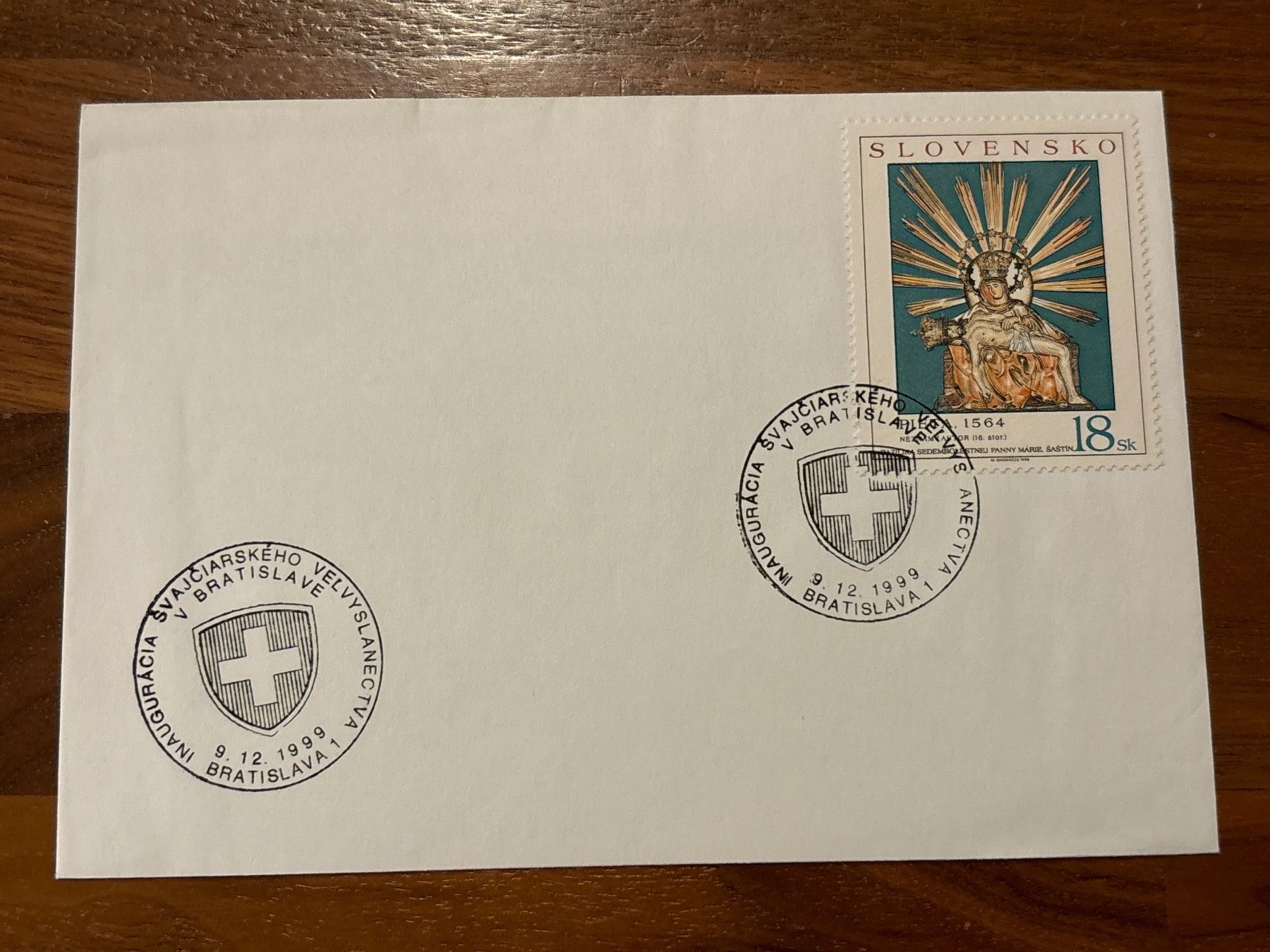 Tutti i francobolli: Slowakei Briefmarke 1999 Bratislava Ersttagsbrief – Nuovo (secondo la descrizione) da Zürich venduto da engebrunau