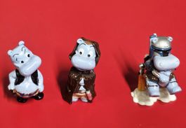 3x Ü-Ei Happy Hippo Star Wars Figuren