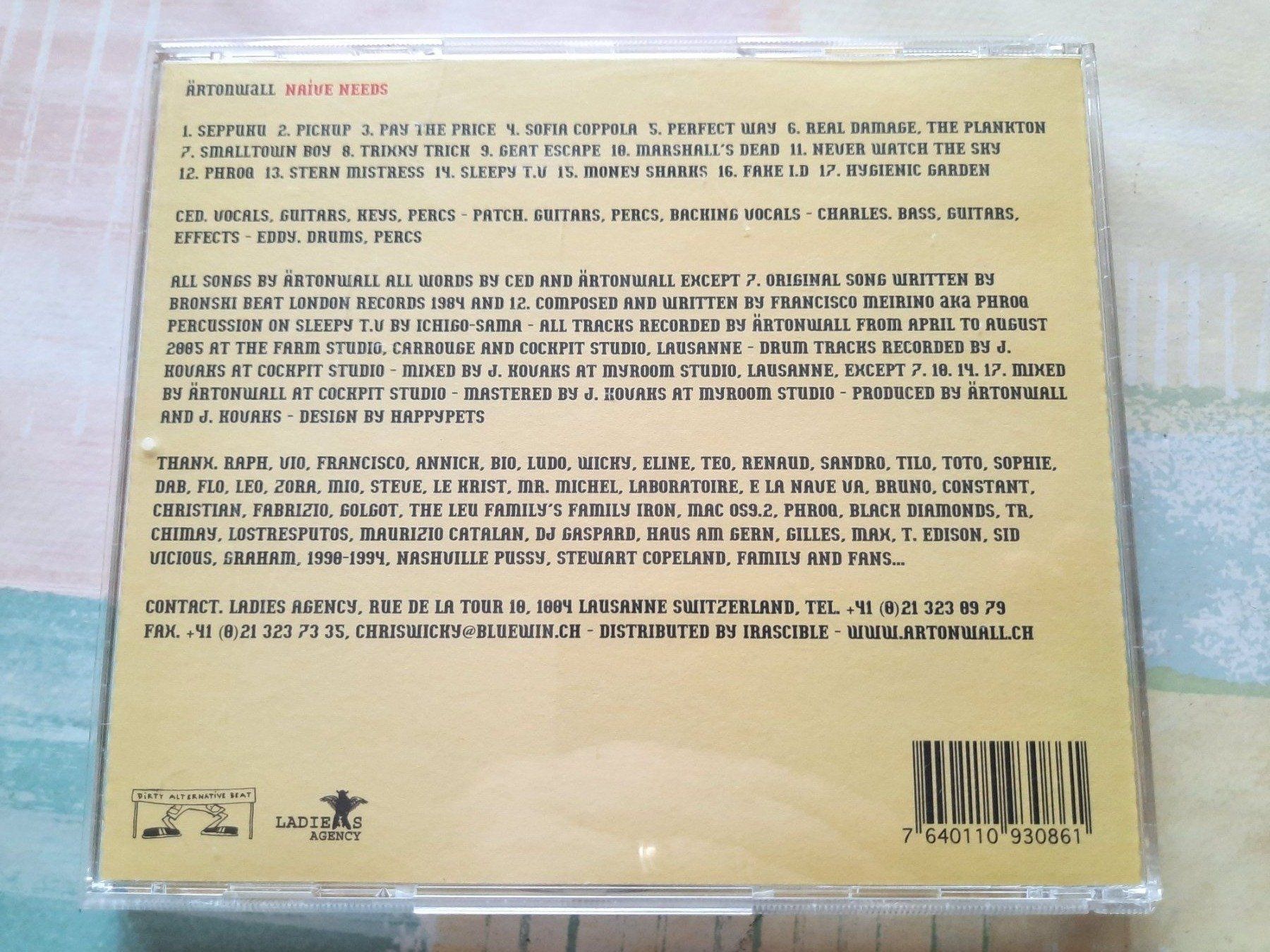 CD: Cd Artonwall - Naive Needs  – Usato da Pully venduto da bro_n52j 1