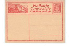 Liechtenstein Postkarte Ganzsache BPK Schloß Vaduz ** 1929