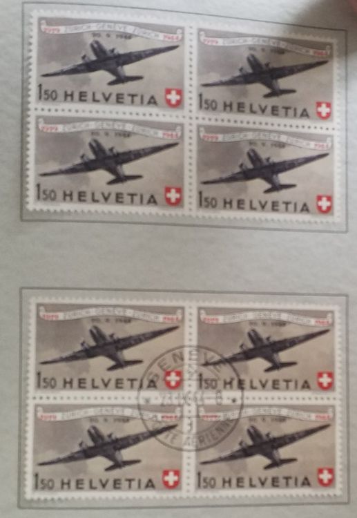 1944, Geschenkheft Flugpostmarken im 4-Block Kt. 300.-++ (Neu (gemäss ...