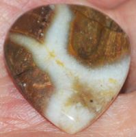 Cabochon L-3172 – Brauner Septurier 28x25mm