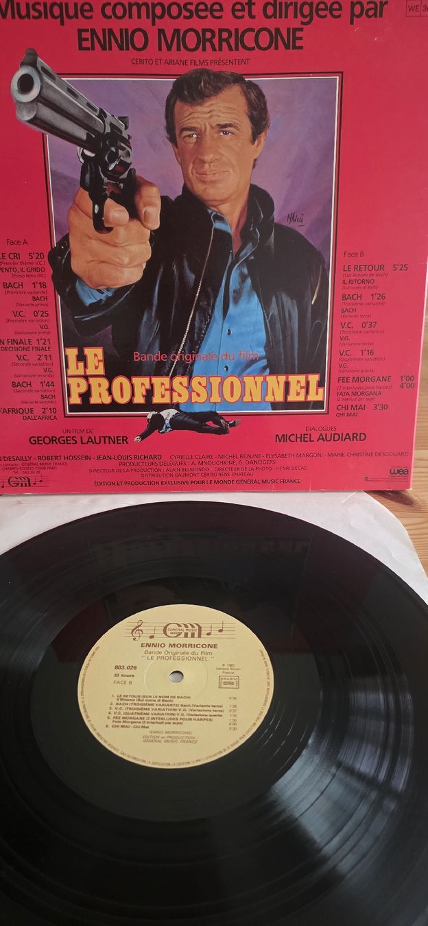 Dischi in vinile: Ennio Morricone Le Professionnel 1981 Vg,Vg – Usato da Yvonand venduto da RF-VINYL 4