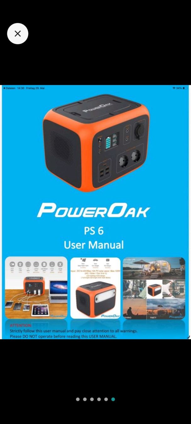 Bluetti Batterie: PowerOak PS6 Powerstation 500Wh – Usato da Hinwil venduto da Mhagi 5