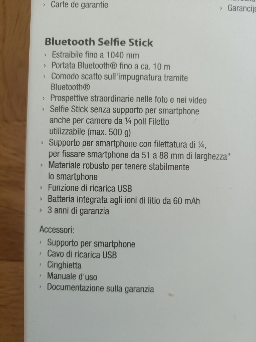 Staffe: Selfie Stick Bluetooth – Nuovo e nell'imballaggio originale da Lugano venduto da riccardo012 2