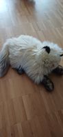 Plueschkatze langhaarig creme/braun 