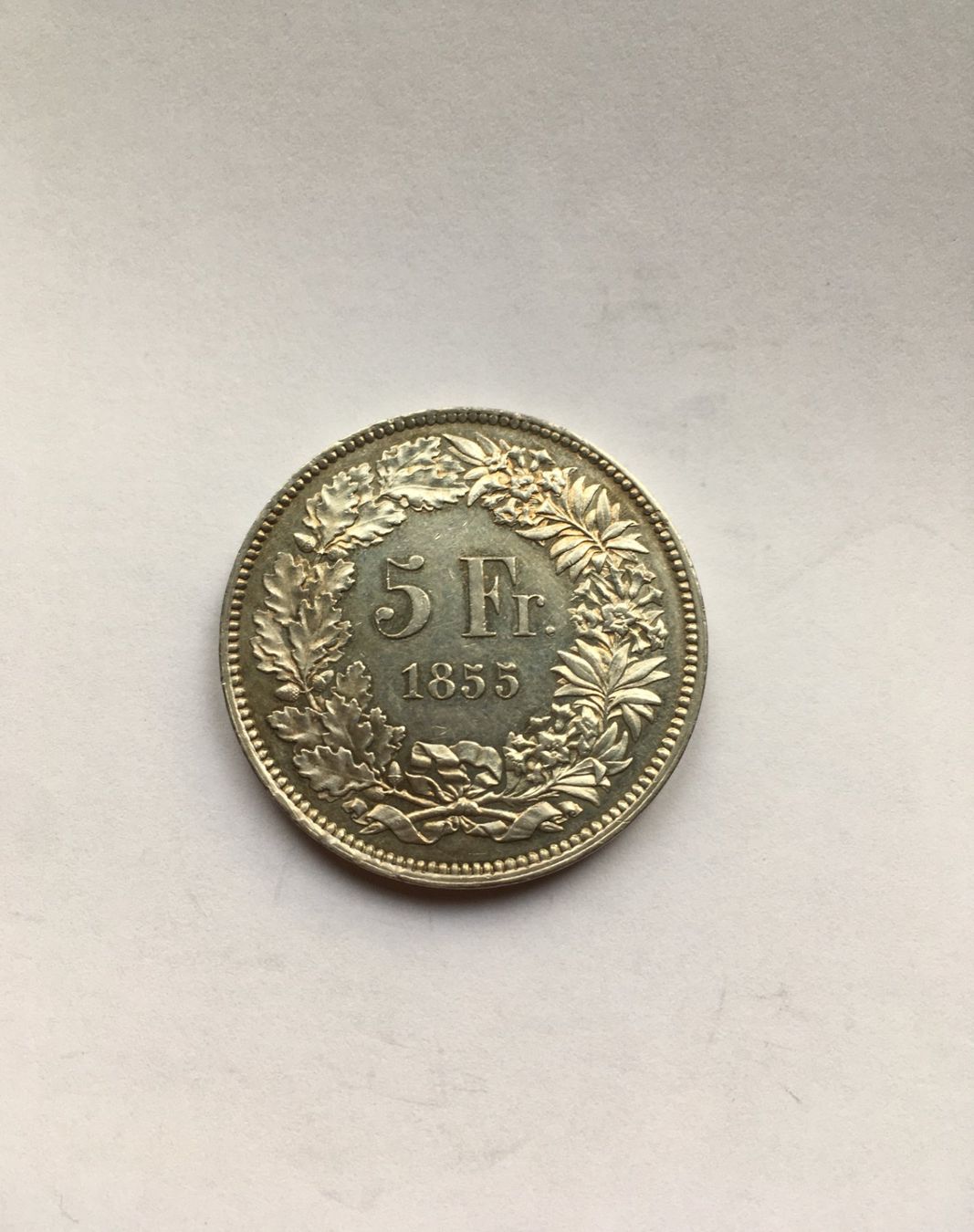 Tutti le monete: 1855 Schützentaler Solothurn unz – Nuovo (secondo la descrizione) da Kirchberg SG venduto da Helveticus00