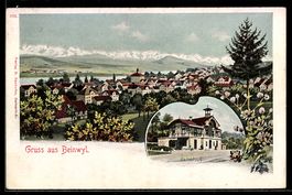 AK Beinwil, Am Bahnhof, Panoramaansicht