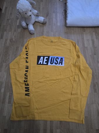 T-shirt manches longues American Eagle, taille M, jaune 