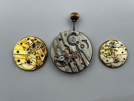 3 Taschenuhr Werke