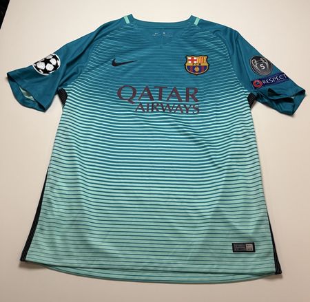 FC Barcelona Trikot Nike Ausweich grün neuwertig 2016/17