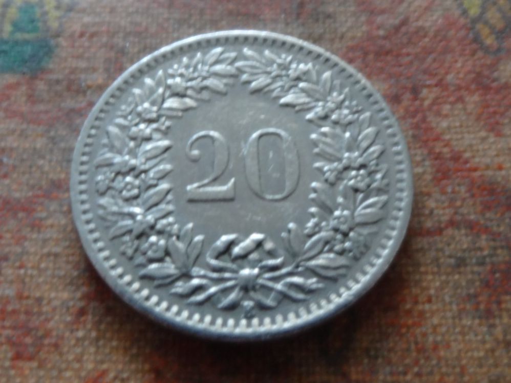 Tutti le monete: 20 Rp. 1965 – Usato da Romanel-sur-Lausanne venduto da Swift13 1