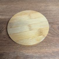 Holzdeckel, Bambus, Durchmesser 10cm, Top Zustand!