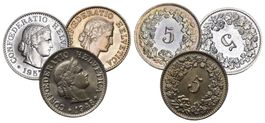 Schweiz 1948+1951+1957