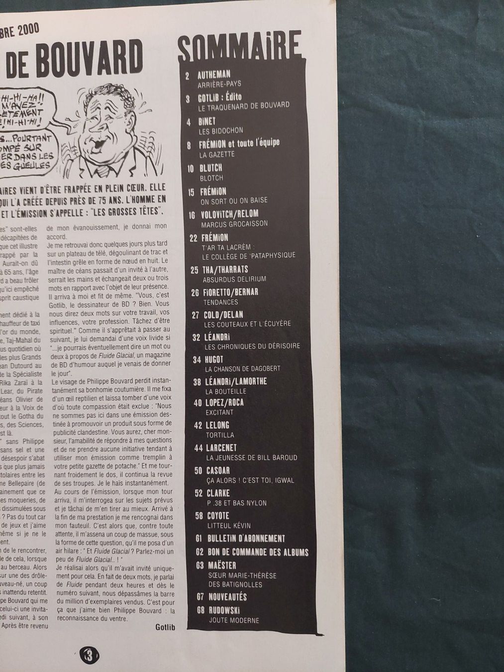 Fumetti: Fluide Glacial No 291 Sept. 2000 TBE – Usato da Genève venduto da Blu_BD 2