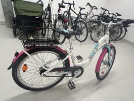 Kindervelo SKRIDE 24 Zoll mit Korb weiss/pink guter Zustand