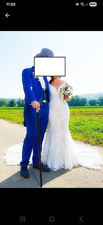 Vestiti: Designer Hochzeitskleid mit spezieller Schleppe – Usato da Buchs ZH venduto da ste_mjc9 1