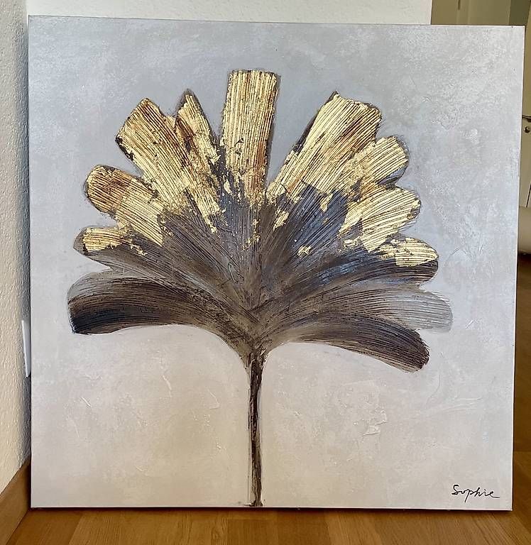 Foto & Immagini: Wandbild Ginko Goldglänzend – Usato da Zürich venduto da save-resources