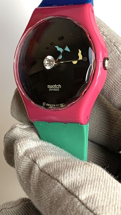 Swatch Uhren Damenuhren Bunt Swatch Uhr Bunt Retro Vintage 80er