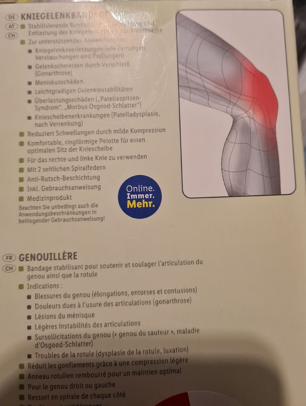 Appareils médicaux: Kniegelenkbandage XL – Neuf avec emballage d'origine à Horw par Arta20000 3