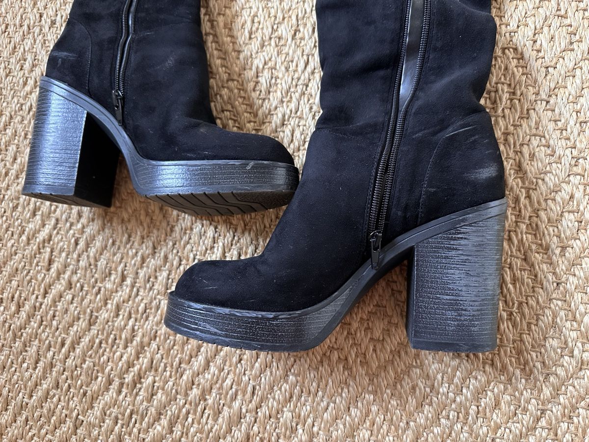 Scarpe da donna: Black suede boots 39 – Usato da Bellinzona venduto da Samirablank 2