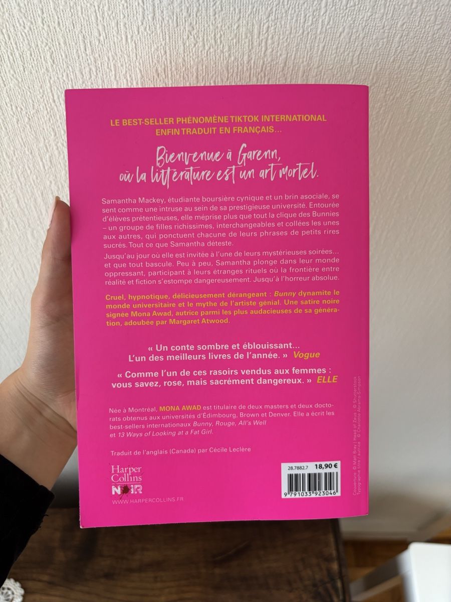 Bücher: Livre "Bunny" Mona Awad  – Gebraucht aus Morges von K_rtv5 1