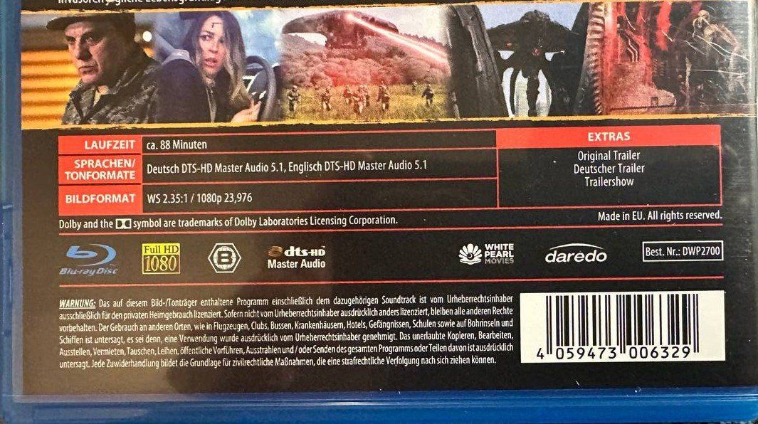 Tutti i DVDs: 3 Blu-rays Krieg der Welten Top Zustand – Usato da Beringen venduto da Mantafisch1 6