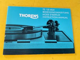Thorens TD 125 MKII Bedienungsanleitung D, E, F