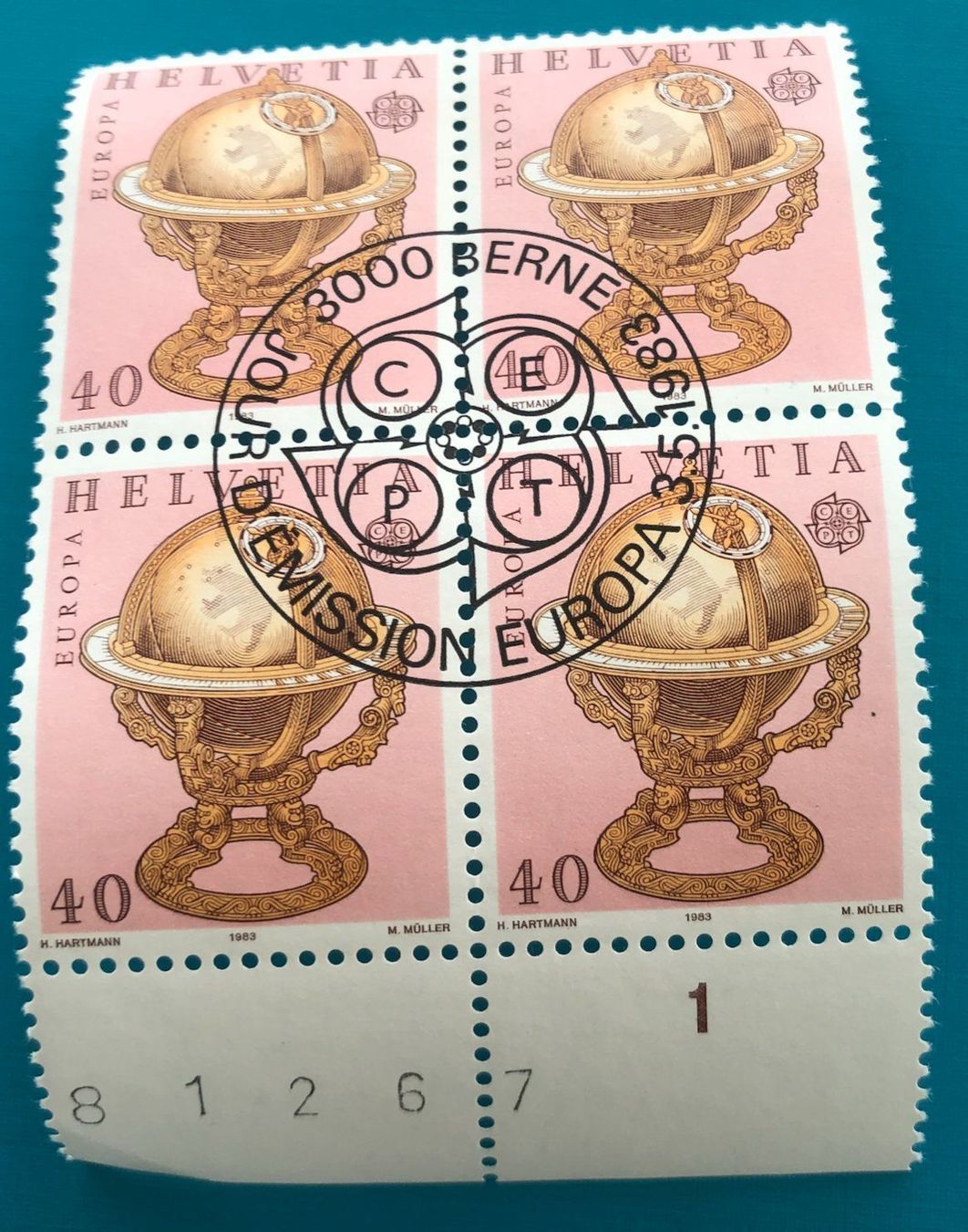 Tutti i francobolli: 4 er Block Nr.698 mit Vollstempel Bern – Usato da Aarau venduto da Billa007