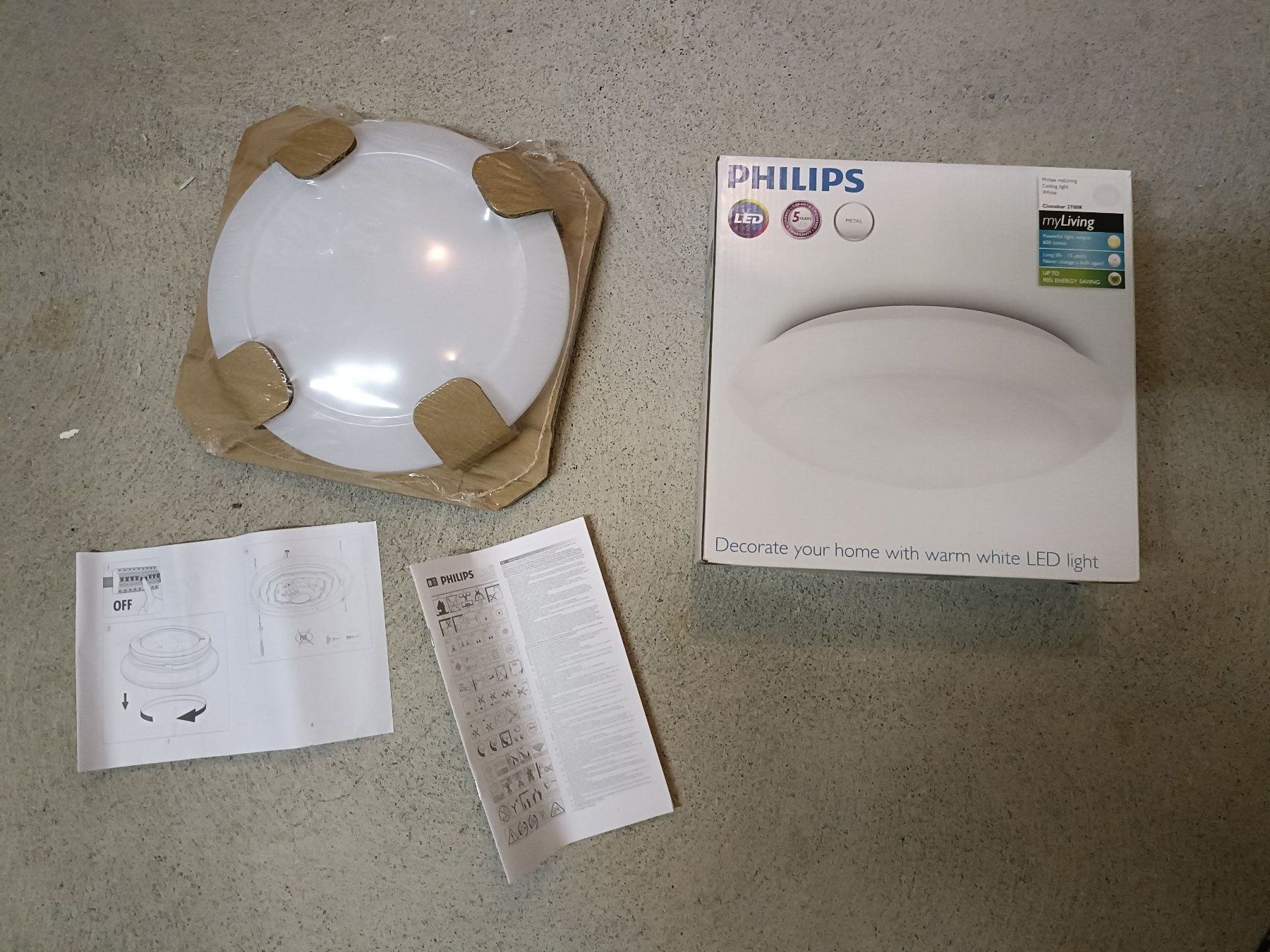 Philips Kronleuchter & Deckenlampen: Philips myLiving Cinnabar LED-Deckenleuchte – Neu und originalverpackt aus Zürich von chalio 1