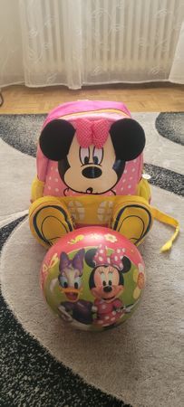 Sac à dos et ballon Minnie Mouse 30x25 cm