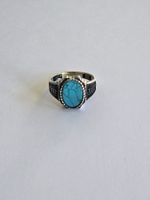 Bague en argent, Turquoise, taille 65