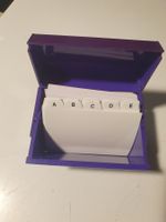 Karteikartenbox alphabetisch