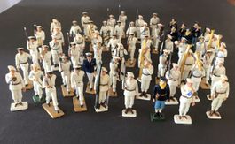Figurines Starlux marins jeu complet 58 pieces bon etat
