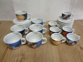 6 ESPRESSO BAZZARA 6 KAFFEE PLANETARIUM TASSEN
