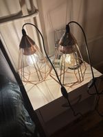 2 Lampes de chevet cuivre design industriel, parfaite ✨