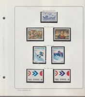 LOTTO 7 FRANCOBOLLI ITALIA NUOVI 1970 campionati di sci p96