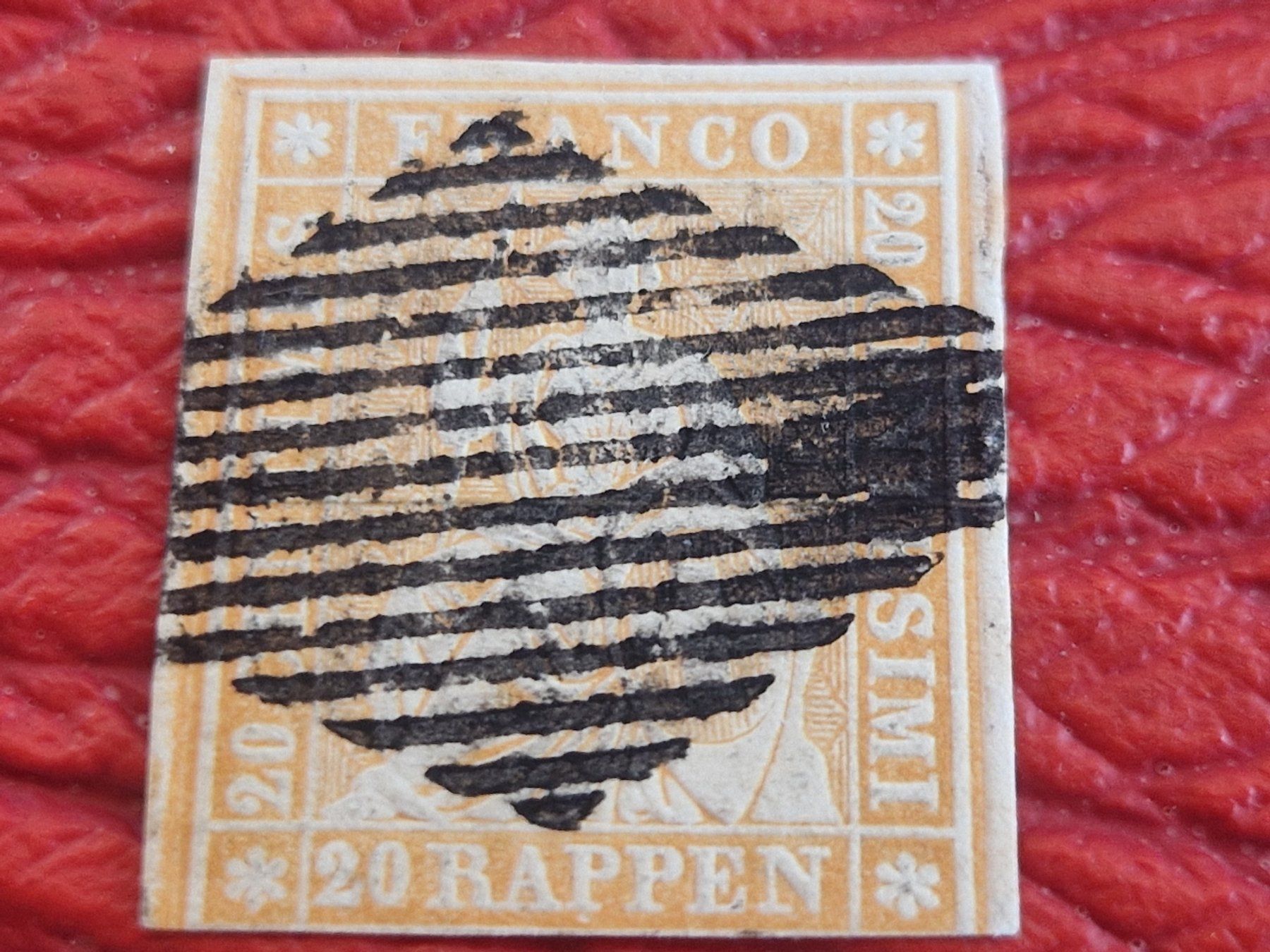 Alle Briefmarken: Strubel 25B, signiert, ab 1.- – Gebraucht aus Burgdorf von Glossy01