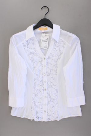 Biba Classic Bluse Gr. 40 3/4 Ärmel weiß