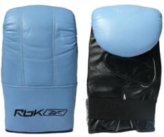 Ausverkauf - Reebok GB Kombat Leder Training Handschuhe blau