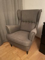 IKEA STRANDMON Fauteuil confortable gris