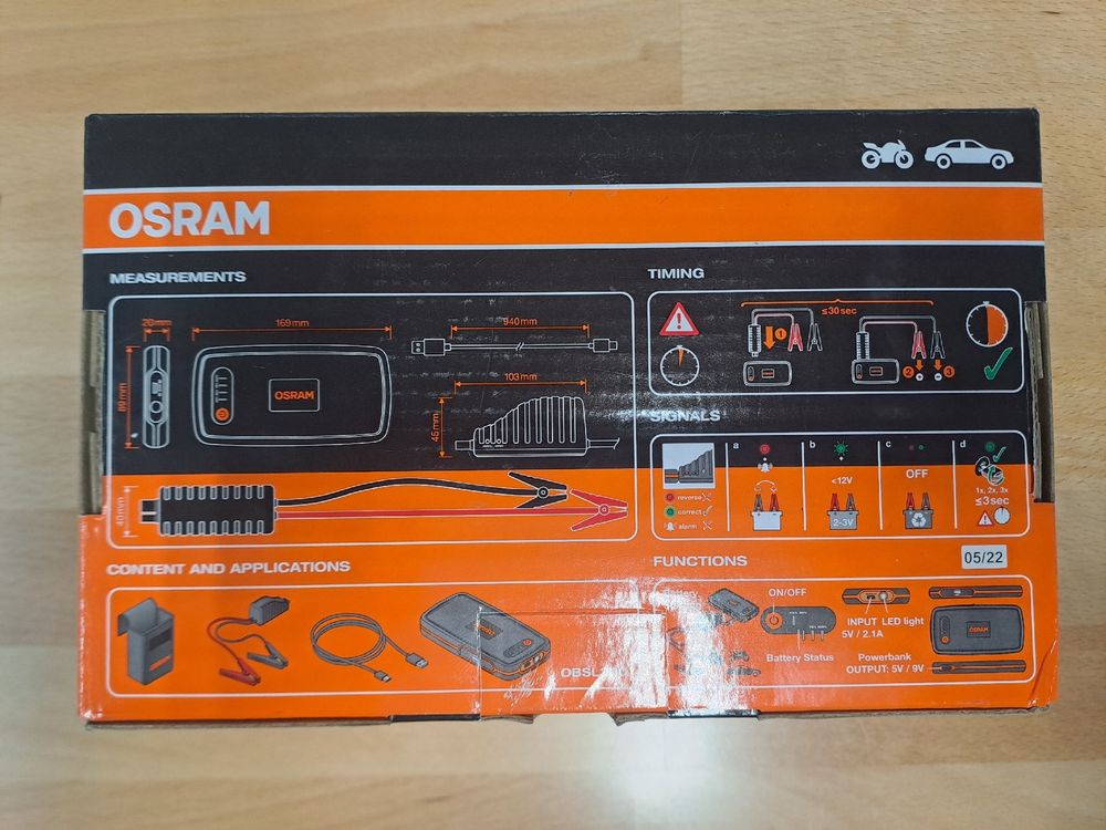 Osram Batterie Starter (Neu und originalverpackt) in Heimenschwand für ...