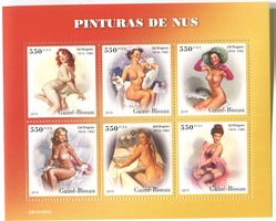Block "Pin-up". Guinea-Bissau.